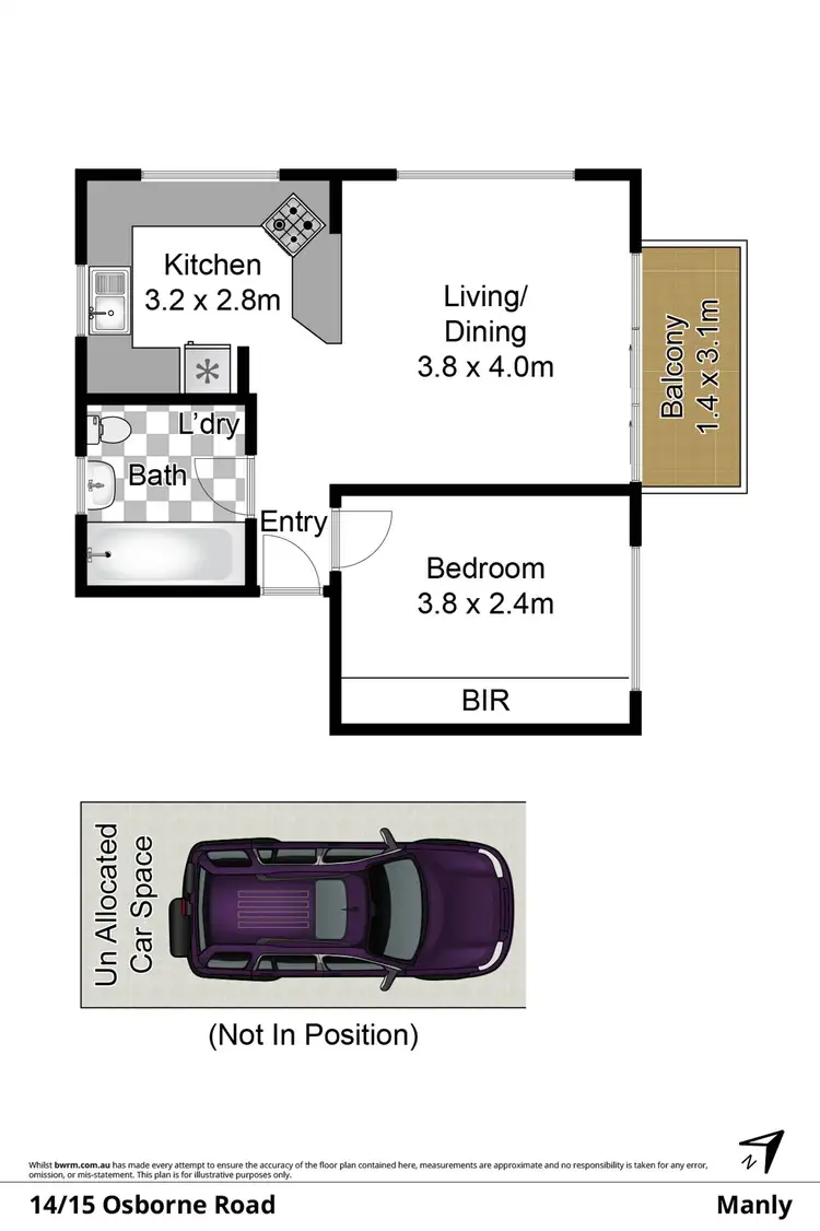 Floorplan of Homely apartment listing, 14/15 Osborne Road, Manly NSW 2095