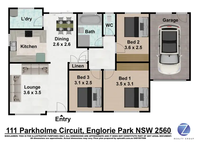 Floorplan of Homely house listing, 111 Parkholme Circuit, Englorie Park NSW 2560