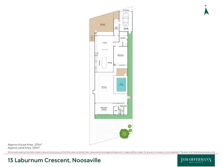 Floorplan of Homely house listing, 13 Laburnum Crescent, Noosaville QLD 4566