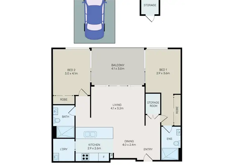 Floorplan of Homely apartment listing, H11122/19 Amalfi Drive, Wentworth Point NSW 2127