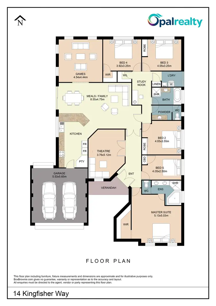 Floorplan of Homely house listing, 14 Kingfisher Way, Singleton WA 6175