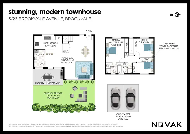 Floorplan of Homely townhouse listing, 3/26 Brookvale Avenue, Brookvale NSW 2100