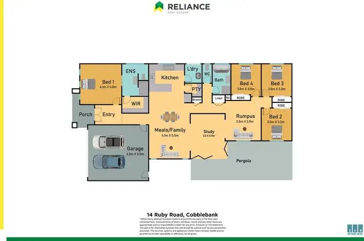 Floorplan of Homely house listing, 14 Ruby Road, Cobblebank VIC 3338