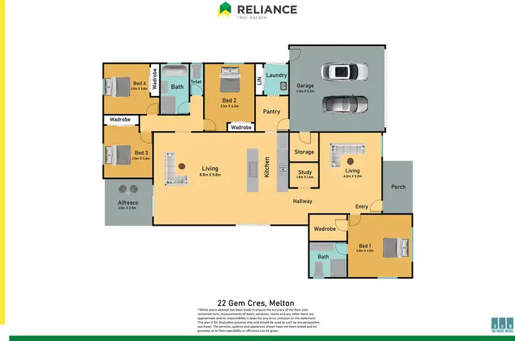 Floorplan of Homely house listing, 22 Gem Crescent, Cobblebank VIC 3338