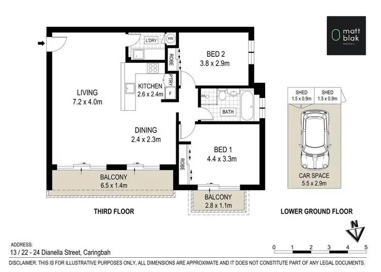 Floorplan of Homely apartment listing, 13/22-24 Dianella Street, Caringbah NSW 2229