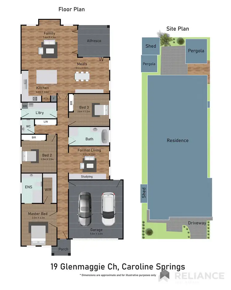 Floorplan of Homely house listing, 19 Glenmaggie Chase, Caroline Springs VIC 3023