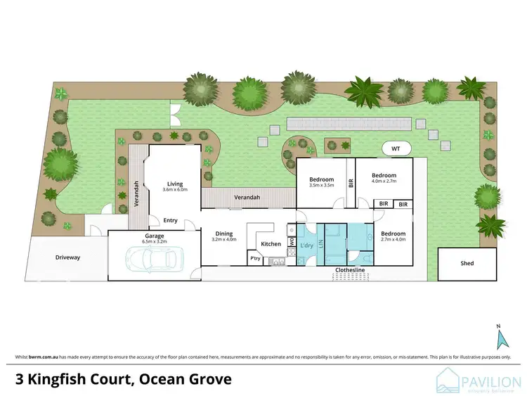 Floorplan of Homely house listing, 3 Kingfish Court, Ocean Grove VIC 3226