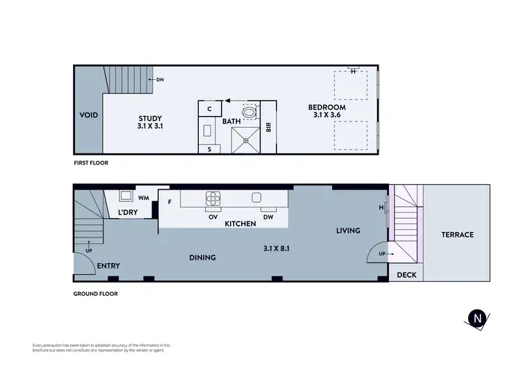 Floorplan of Homely townhouse listing, 1/1 Industry Lane, Coburg VIC 3058
