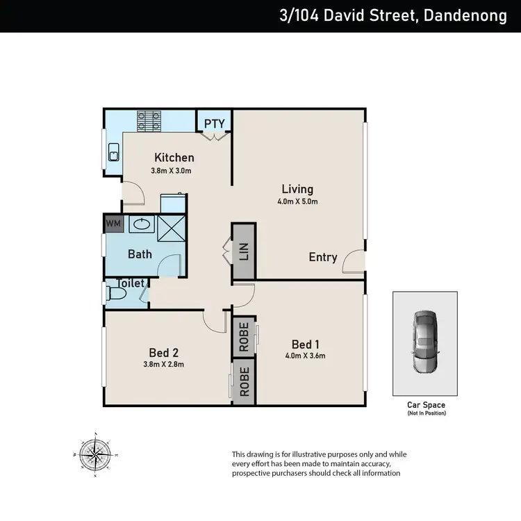 Floorplan of Homely apartment listing, 3/104 David Street, Dandenong VIC 3175