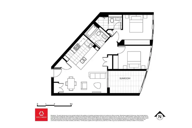 Floorplan of Homely apartment listing, 1208/2 Waterways Street, Wentworth Point NSW 2127