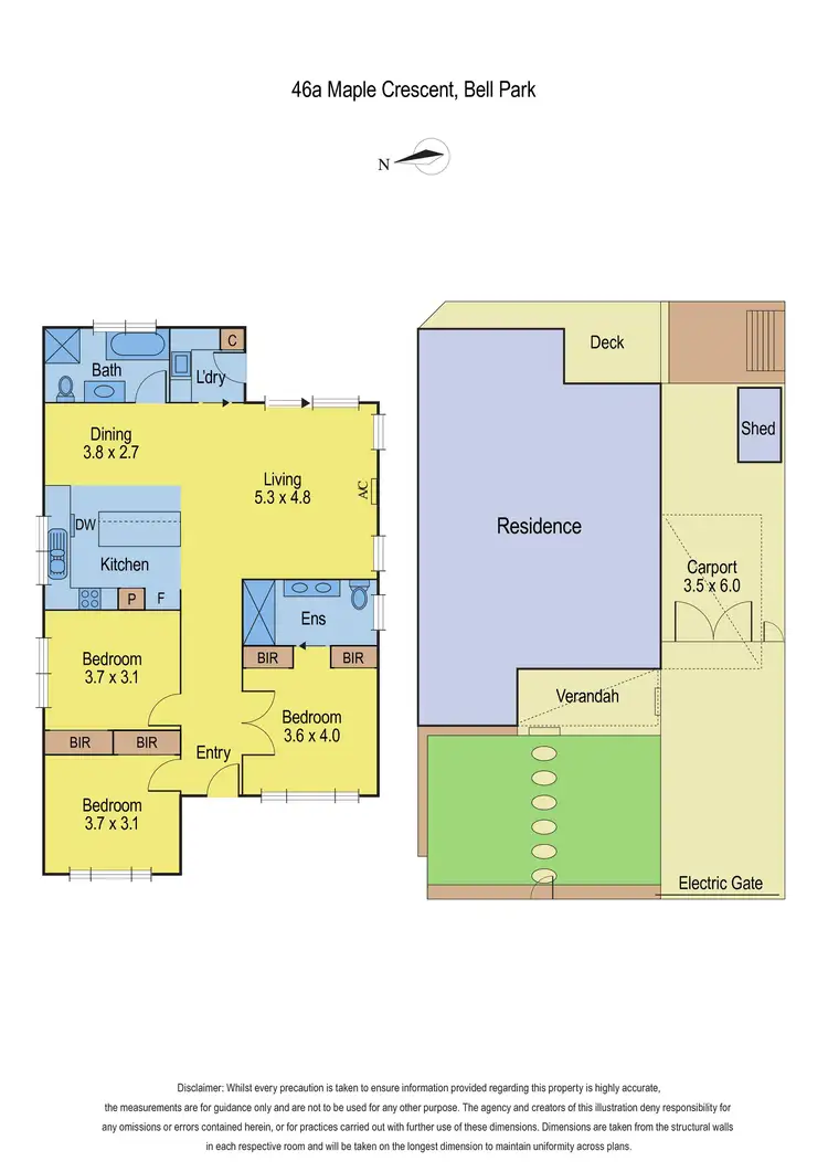 Floorplan of Homely house listing, 46a Maple Crescent, Bell Park VIC 3215