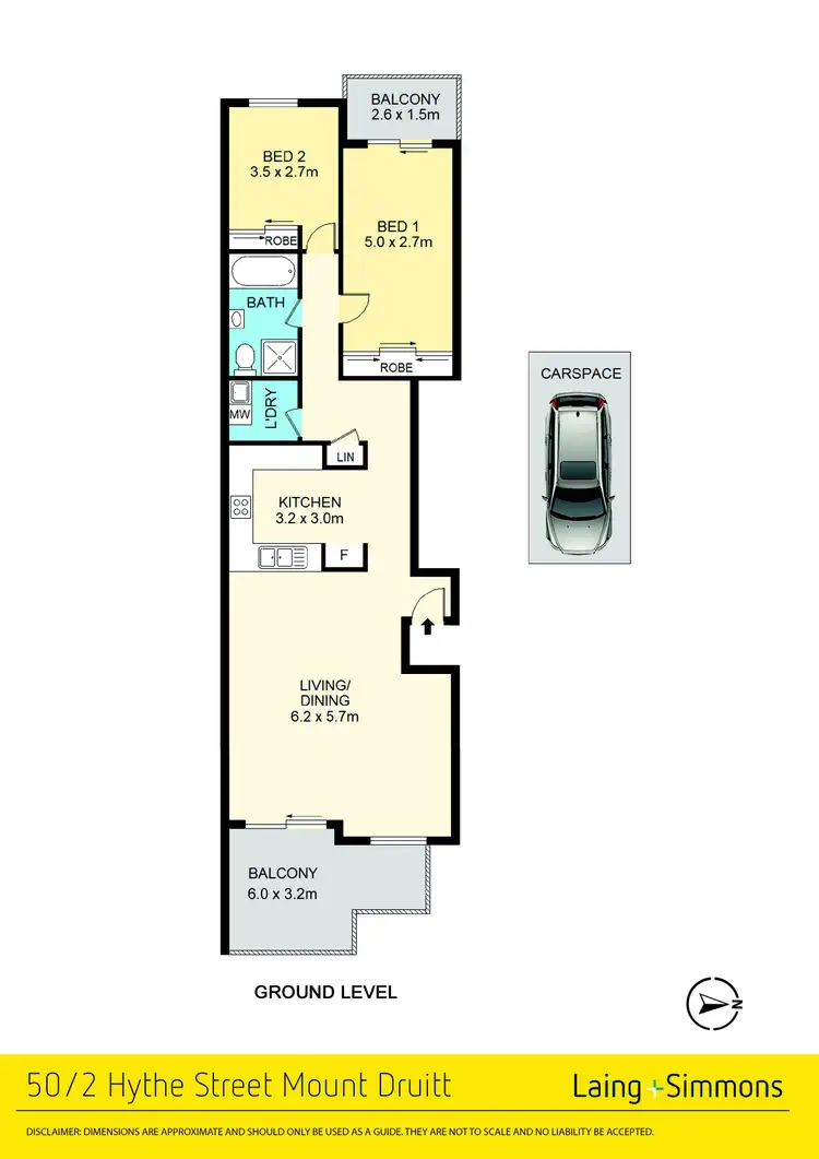 Floorplan of Homely unit listing, 50/2 Hythe Street, Mount Druitt NSW 2770