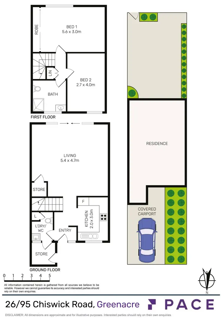 Floorplan of Homely townhouse listing, 26/95 Chiswick Road, Greenacre NSW 2190