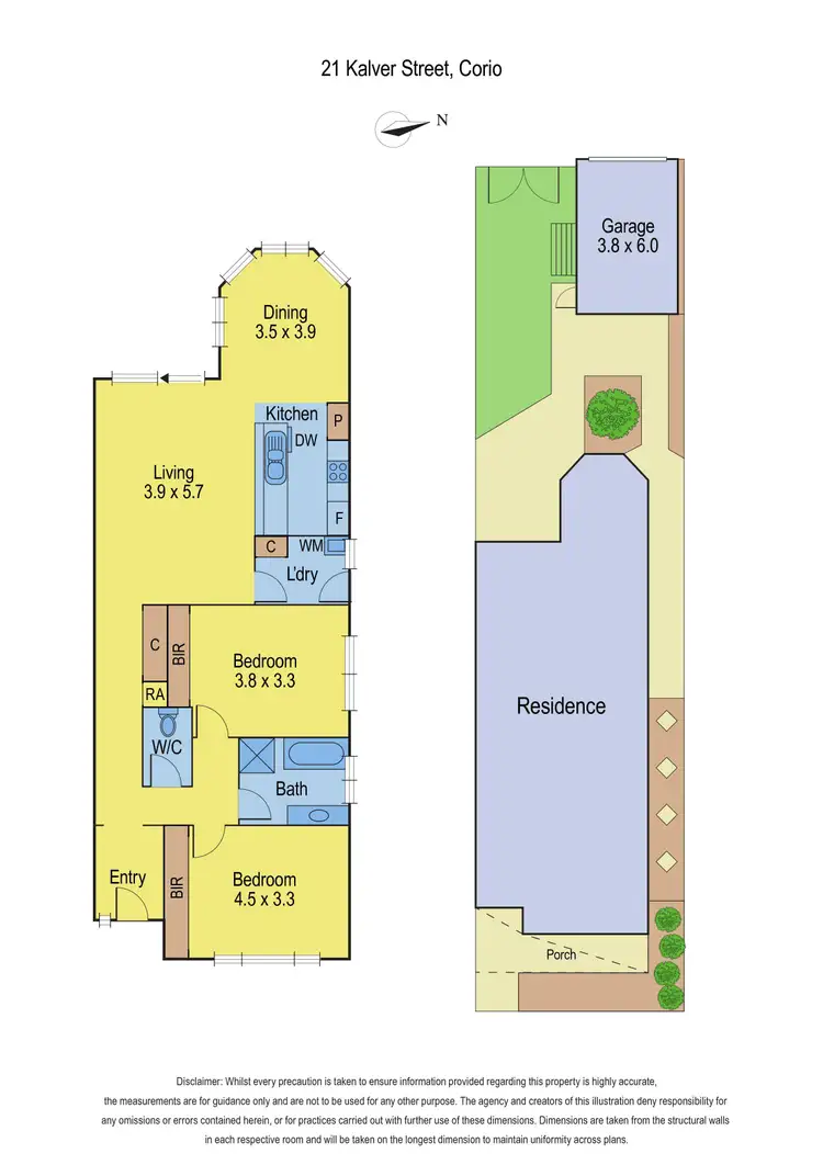Floorplan of Homely house listing, 21 Kalver Street, Corio VIC 3214