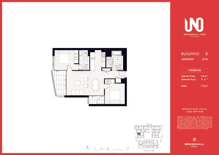 Floorplan of Homely apartment listing, 110/6 Paul Street, Zetland NSW 2017
