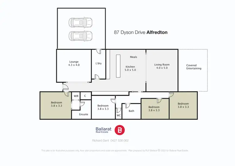 Floorplan of Homely house listing, 87 Dyson Drive, Alfredton VIC 3350