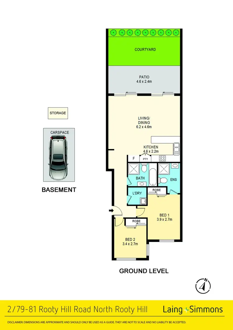 Floorplan of Homely unit listing, 2/79-81 Rooty Hill Road North, Rooty Hill NSW 2766