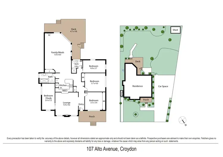 Floorplan of Homely house listing, 107 Alto Avenue, Croydon VIC 3136