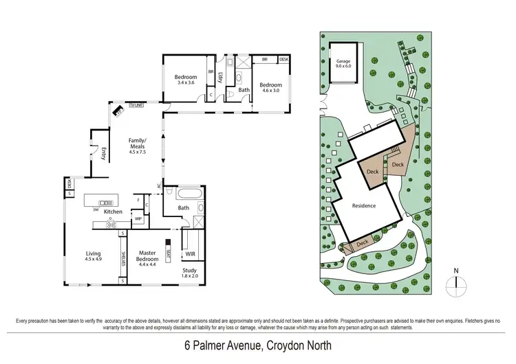Floorplan of Homely house listing, 6 Palmer Avenue, Croydon North VIC 3136