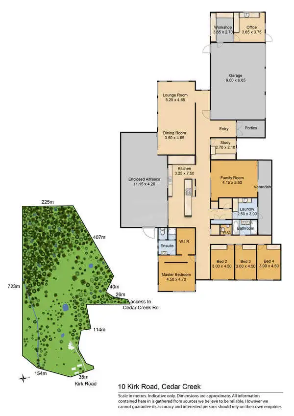 Floorplan of Homely house listing, 10 Kirk Road, Cedar Creek QLD 4520
