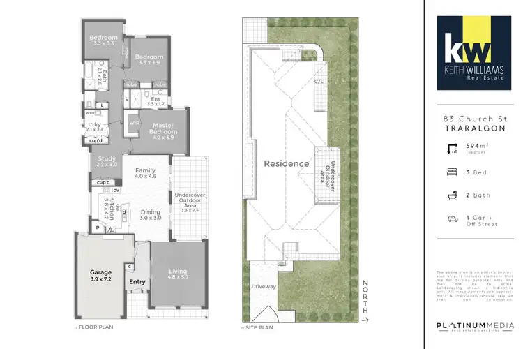 Floorplan of Homely house listing, 83 Church Street, Traralgon VIC 3844