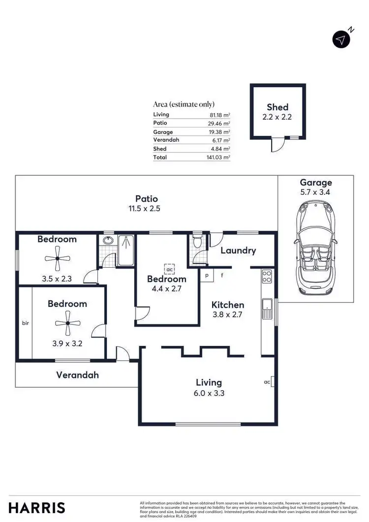 Floorplan of Homely house listing, 11 Billing Street, Elizabeth Park SA 5113
