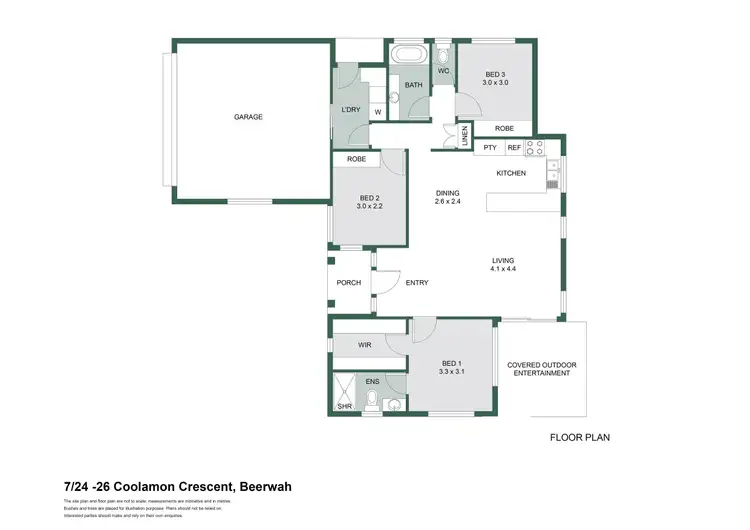 Floorplan of Homely house listing, 7/24-26 Coolamon Crescent, Beerwah QLD 4519
