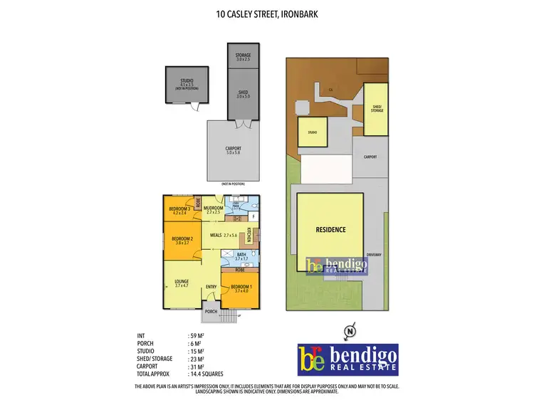 Floorplan of Homely house listing, 10 Casley Street, Ironbark VIC 3550