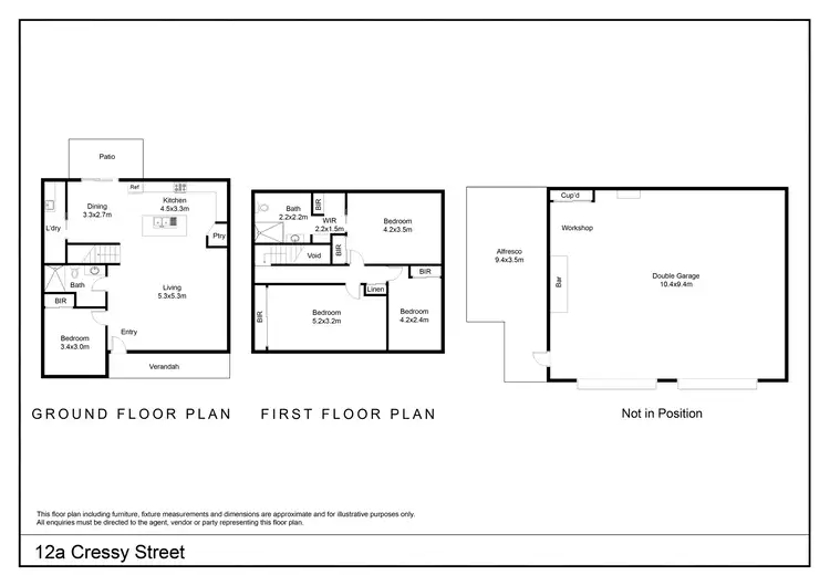 Floorplan of Homely house listing, 12a Cressy Street, Goulburn NSW 2580