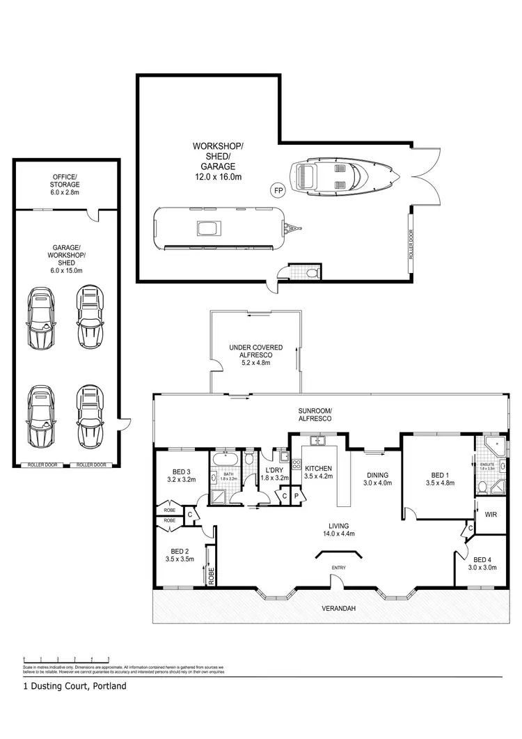 Floorplan of Homely house listing, 1 Dusting Court, Portland VIC 3305
