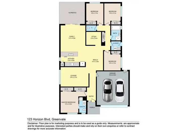 Floorplan of Homely house listing, 123 Horizon Boulevard, Greenvale VIC 3059
