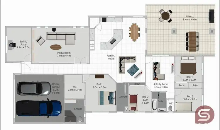 Floorplan of Homely house listing, 6 Parkway Crescent, Caboolture QLD 4510