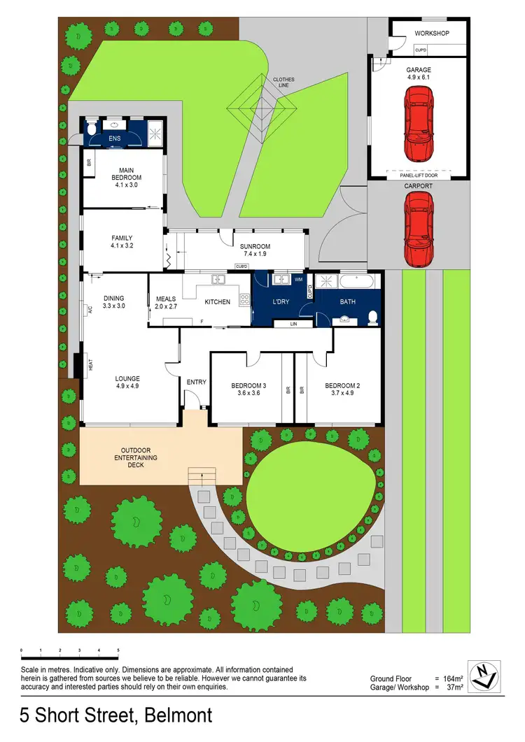 Floorplan of Homely house listing, 5 Short Street, Belmont VIC 3216