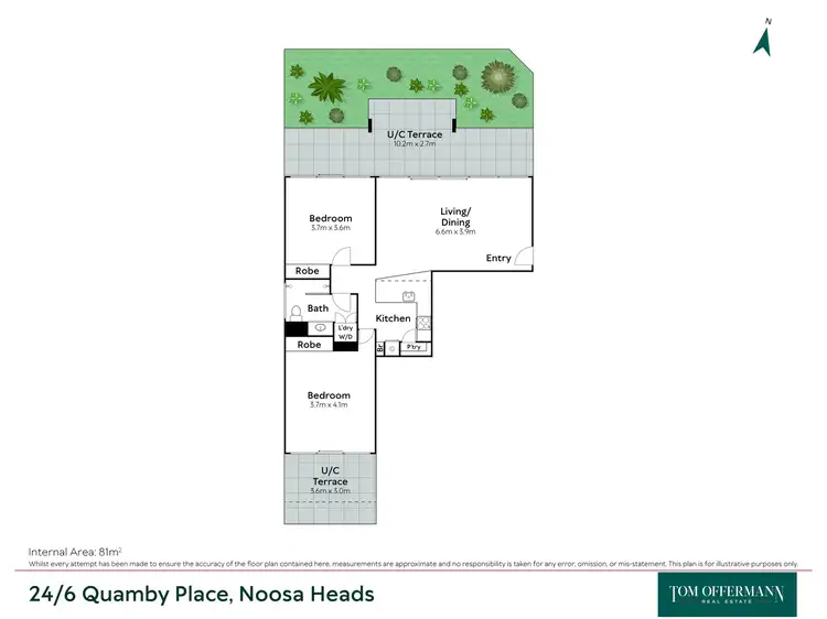 Floorplan of Homely unit listing, 24/6 Quamby Place, Noosa Heads QLD 4567