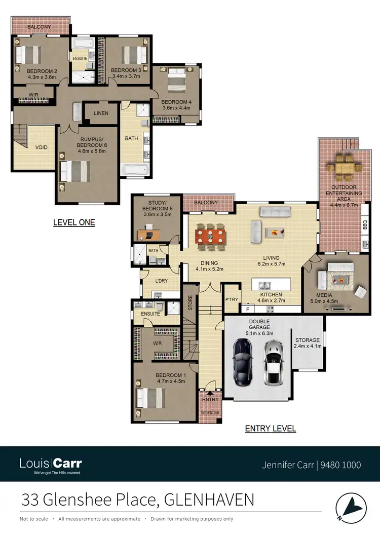 Floorplan of Homely house listing, 33 Glenshee Place, Glenhaven NSW 2156