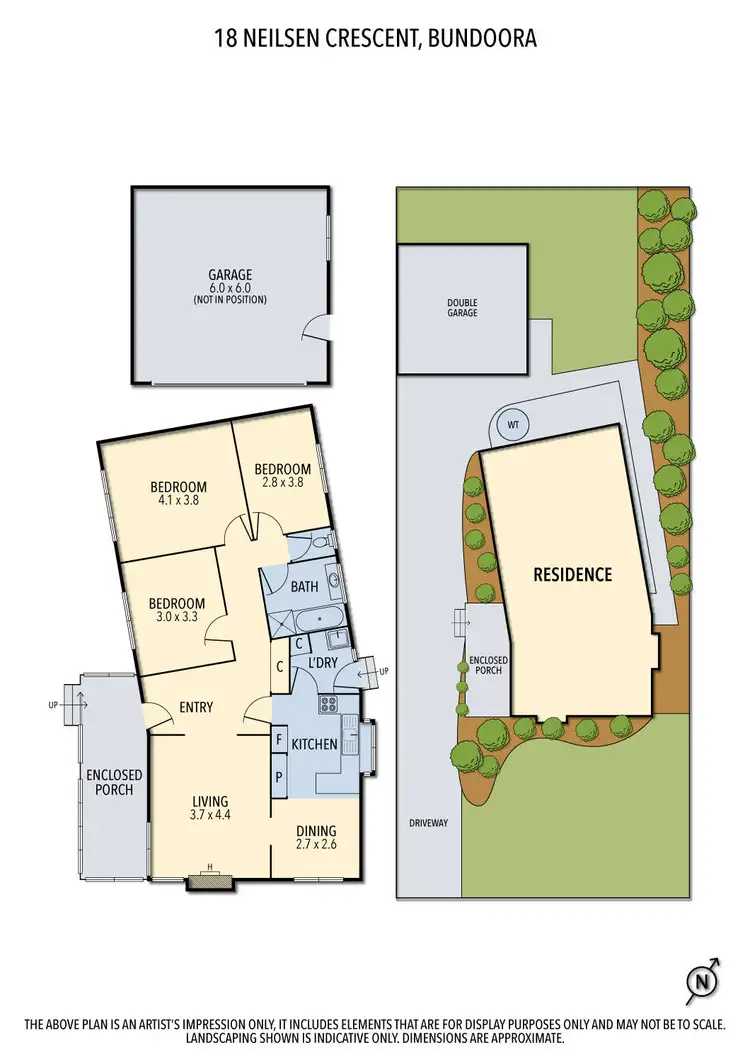 Floorplan of Homely house listing, 18 Neilsen Crescent, Bundoora VIC 3083