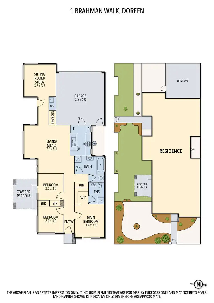 Floorplan of Homely house listing, 1 Brahman Walk, Doreen VIC 3754