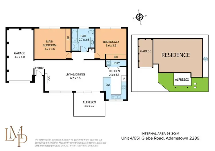 Floorplan of Homely villa listing, 4/651 Glebe Road, Adamstown NSW 2289