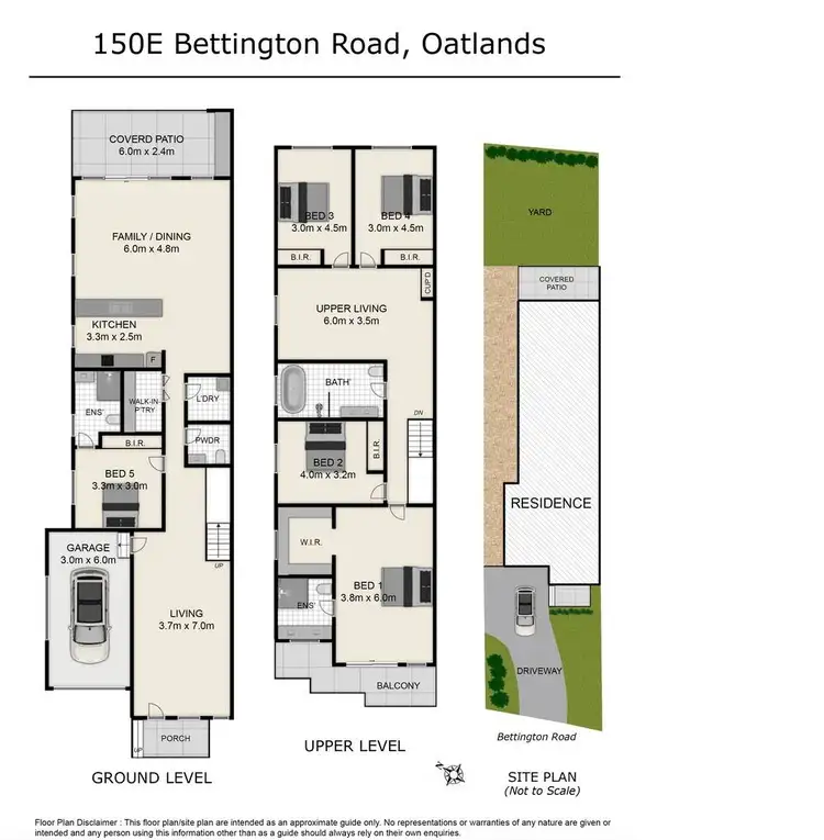 Floorplan of Homely semi-detached listing, 150E Bettington Road, Oatlands NSW 2117