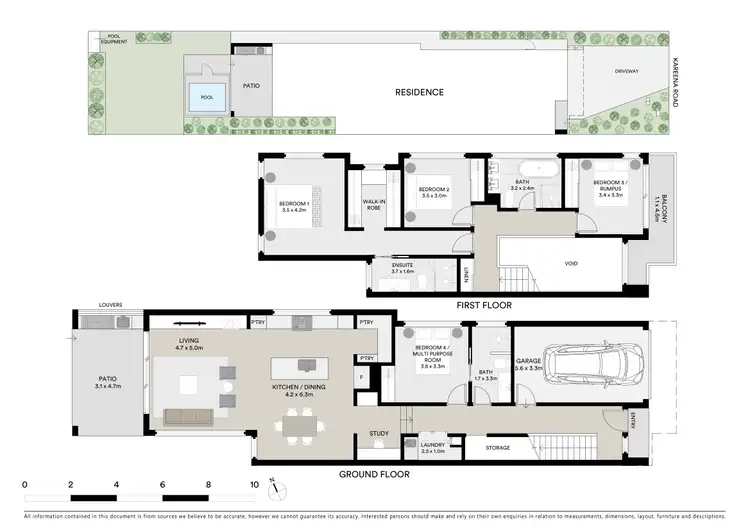 Floorplan of Homely semi-detached listing, 37a Kareena Road, Miranda NSW 2228