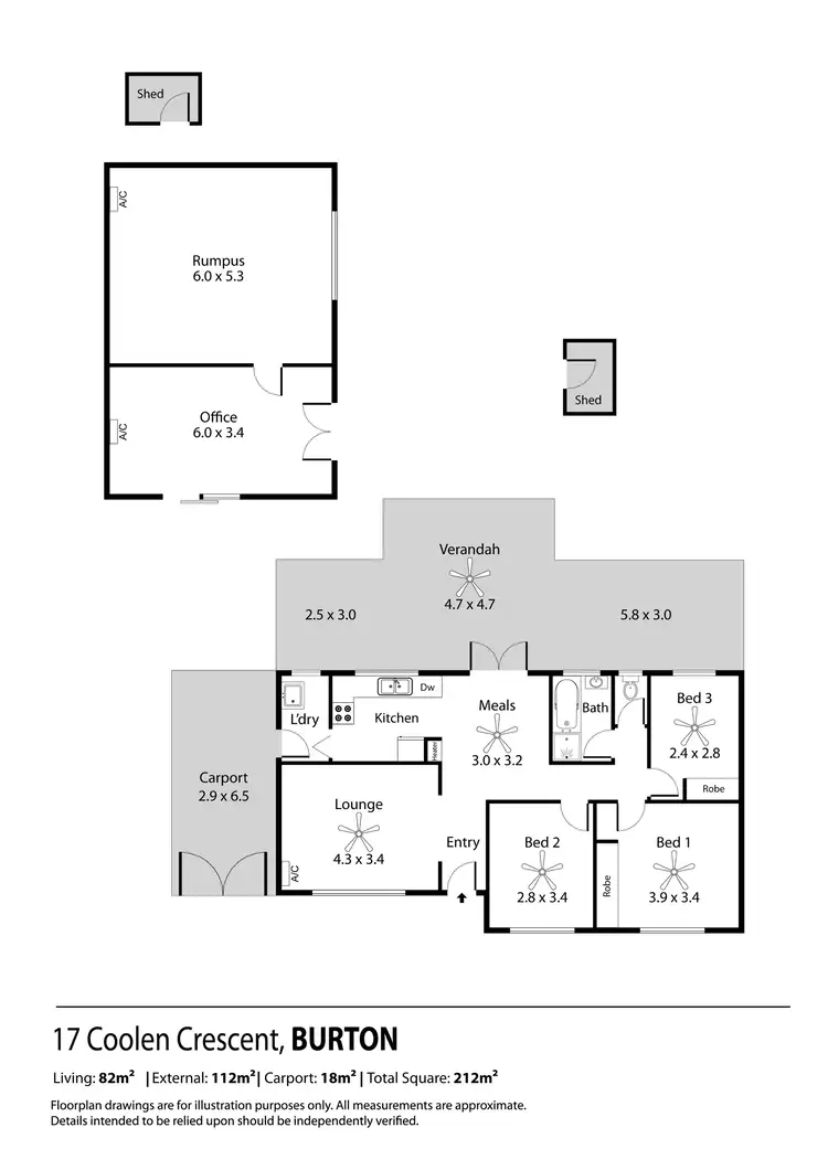 Floorplan of Homely house listing, 17 Coolen Crescent, Burton SA 5110