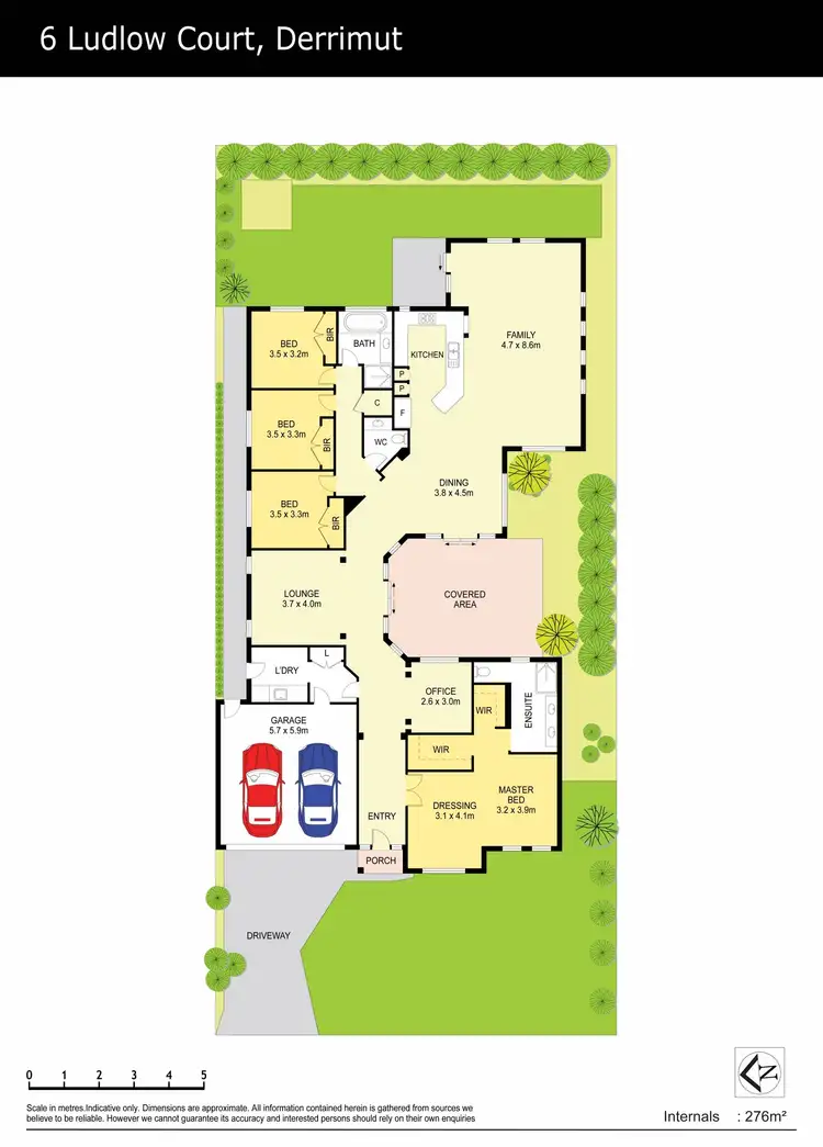Floorplan of Homely house listing, 6 Ludlow Court, Derrimut VIC 3026
