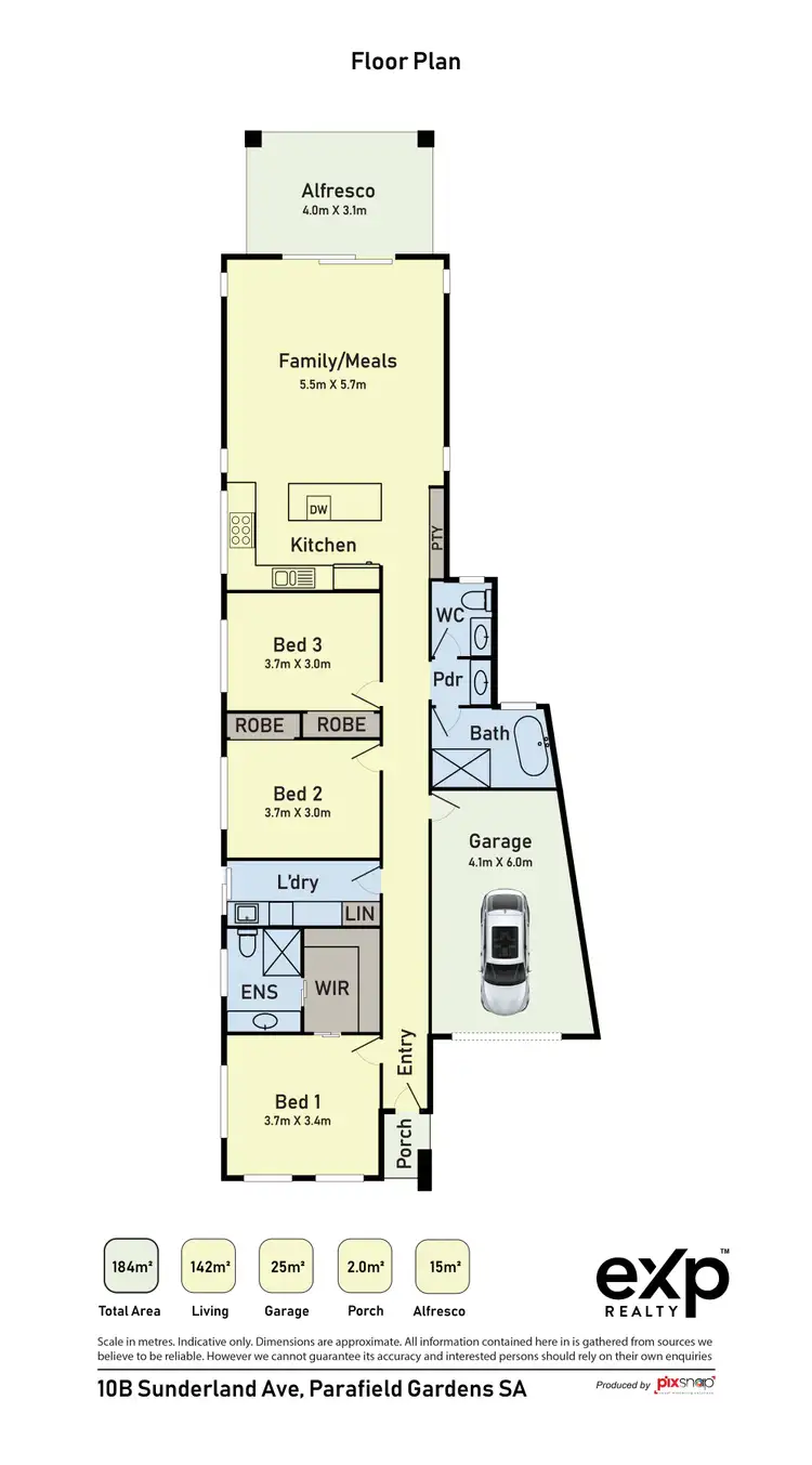 Floorplan of Homely house listing, 10B Sunderland Avenue, Parafield Gardens SA 5107