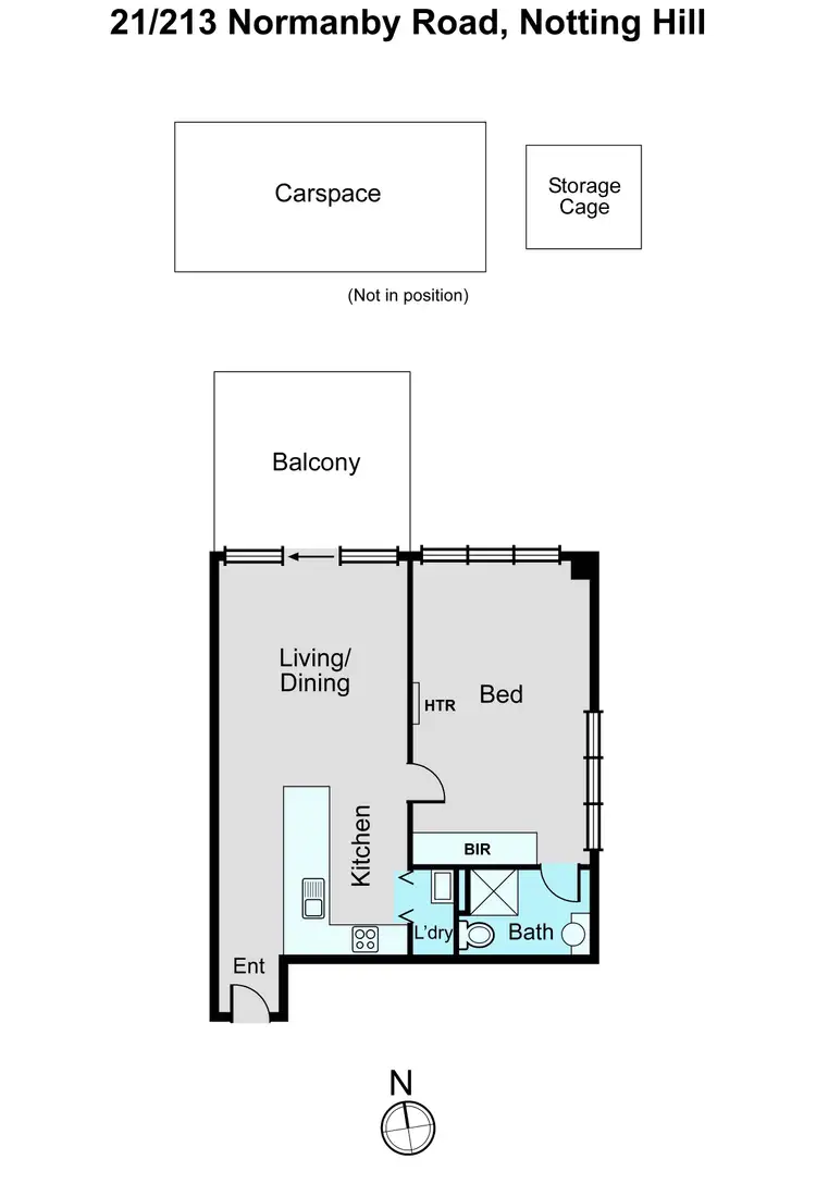 Floorplan of Homely apartment listing, 21/213 Normanby Road, Notting Hill VIC 3168
