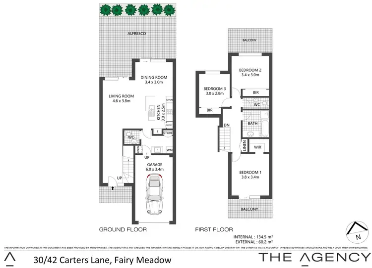 Floorplan of Homely townhouse listing, 30/42 Carters Lane, Fairy Meadow NSW 2519
