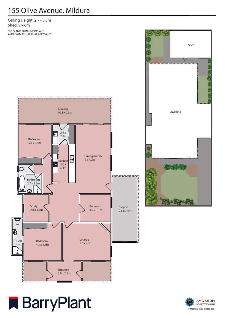 Floorplan of Homely house listing, 155 Olive Avenue, Mildura VIC 3500
