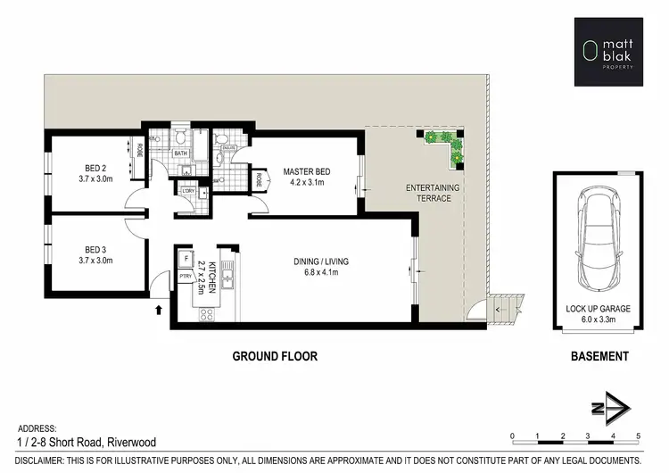 Floorplan of Homely apartment listing, 1/2-8 Short Road, Riverwood NSW 2210