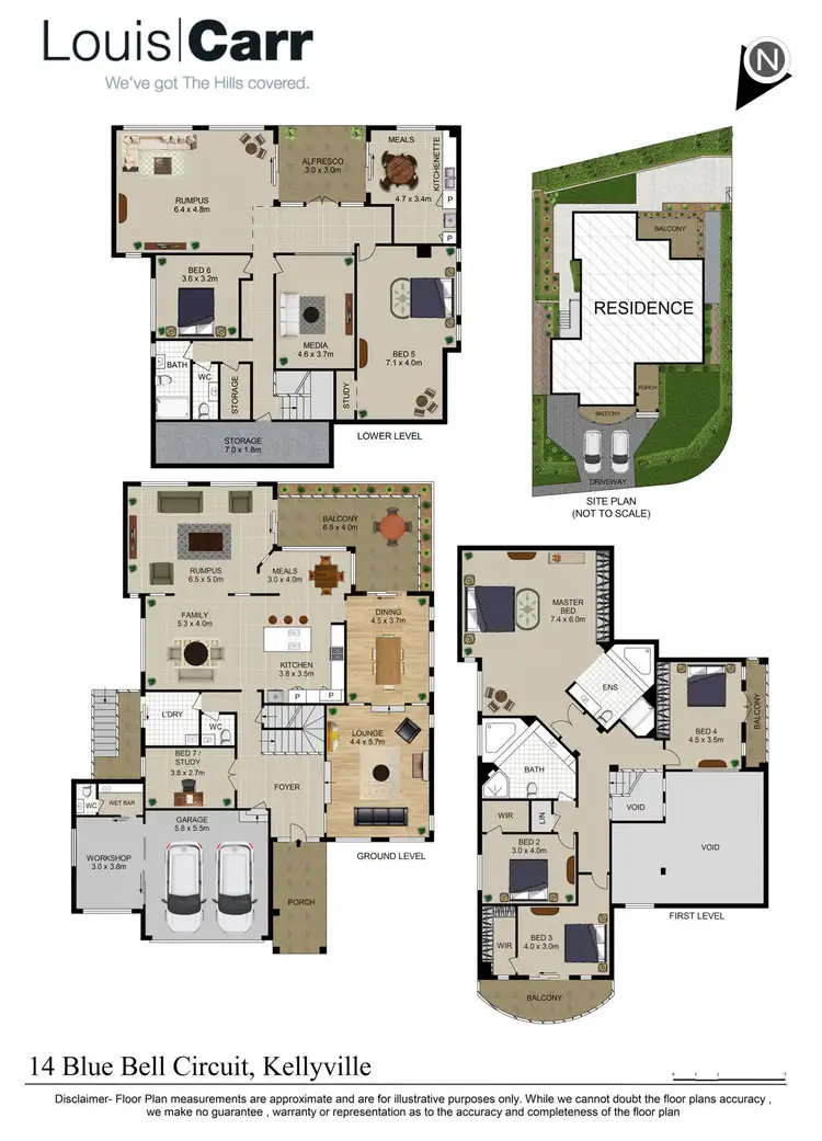 Floorplan of Homely house listing, 14 Blue Bell Circuit, Kellyville NSW 2155