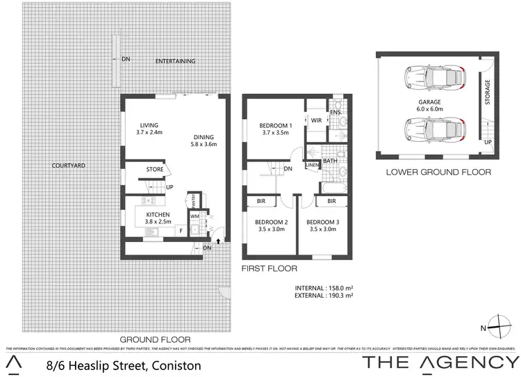 Floorplan of Homely townhouse listing, 8/6 Heaslip Street, Coniston NSW 2500