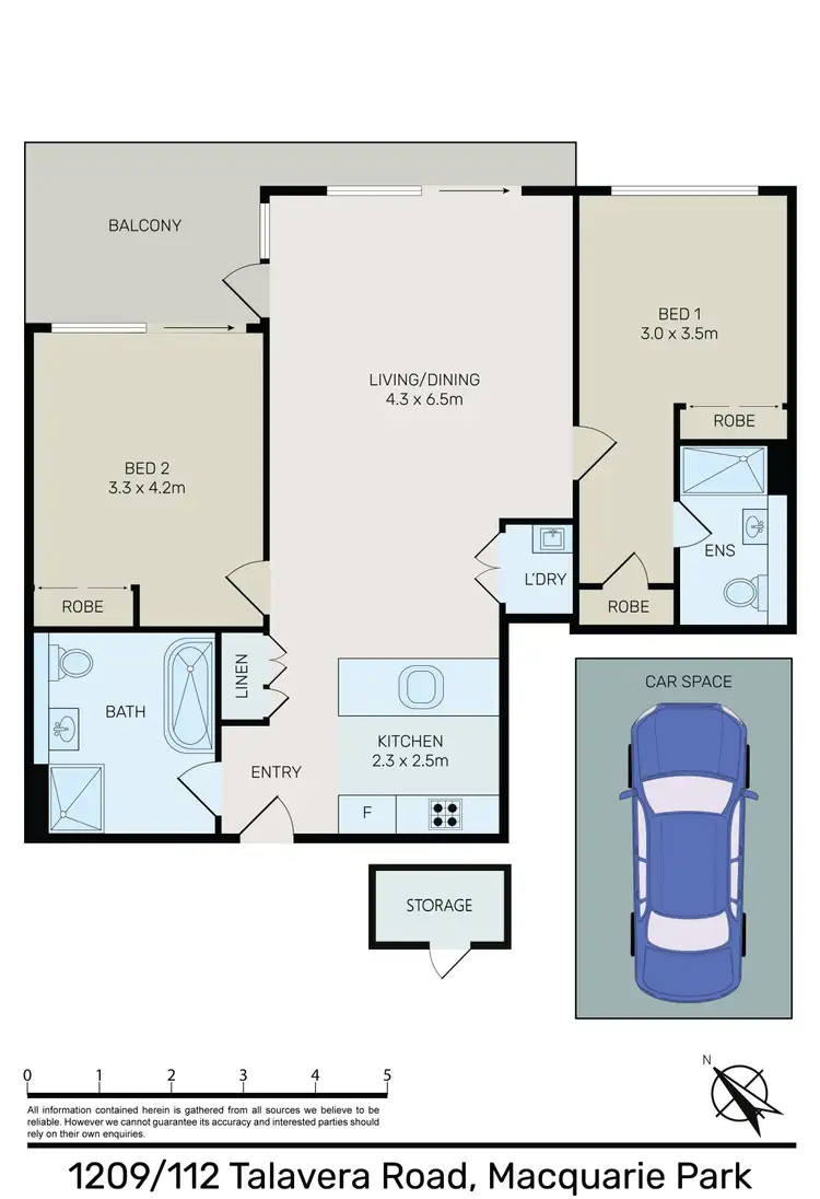 Floorplan of Homely apartment listing, 1209/112 Talavera Road, Macquarie Park NSW 2113